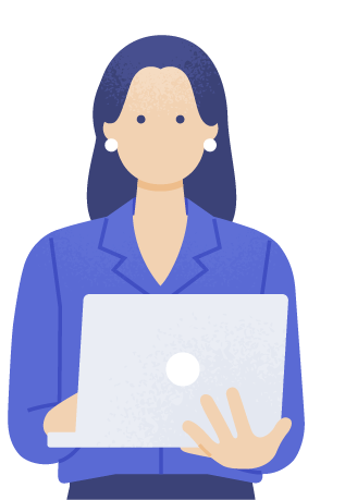 女性営業事務イラスト